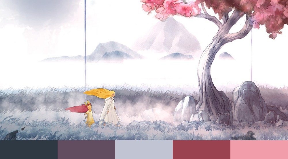 Child of Light — color palette reference extracted from game screenshots