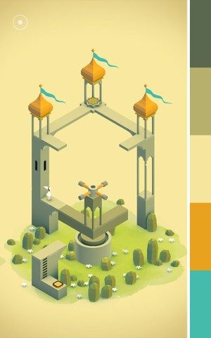 Monument Valley — color palette reference extracted from game screenshots