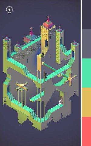 Monument Valley — color palette reference extracted from game screenshots
