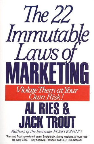 Cover of The 22 Immutable Laws of Marketing by Al Ries and Jack Trout